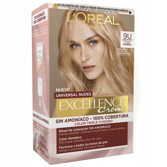 Loreal Paris Farba Creme 9U Bardzo Jasny Blond