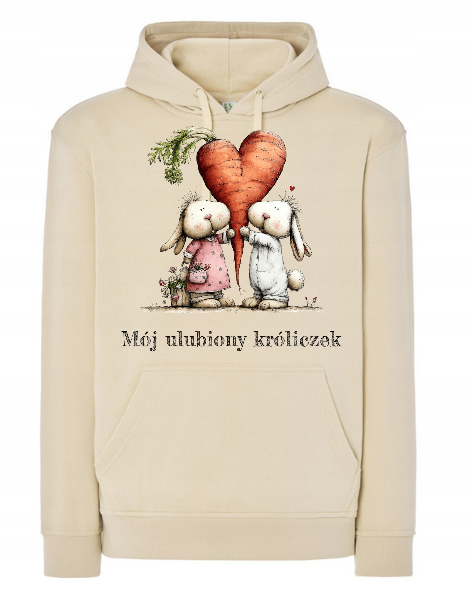 Mikina s kapucí Můj oblíbený Králíček Dárek M