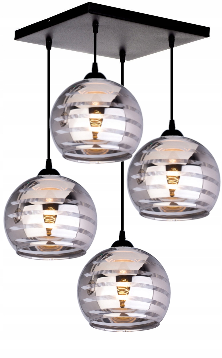 

Szklana Lampa Wisząca Plafon Sufitowa Żyrandol Led