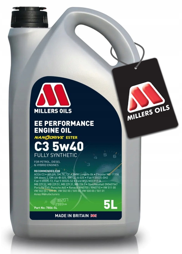 MILLERS OILS EE PERFORMANCE C3 5W40 5L LONGLIFE