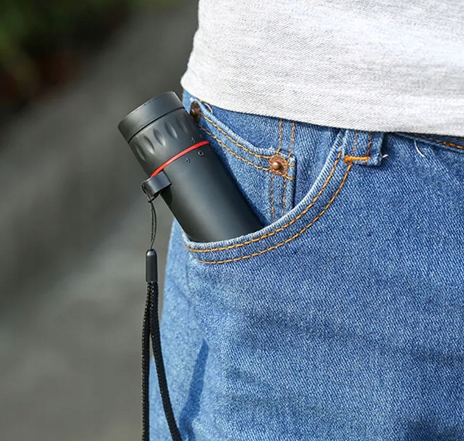 MINI TELESKOP MONOKULAROWY Z UCHWYTEM DO TELEFONU 2000 x 24 HD Długość (mm) 170