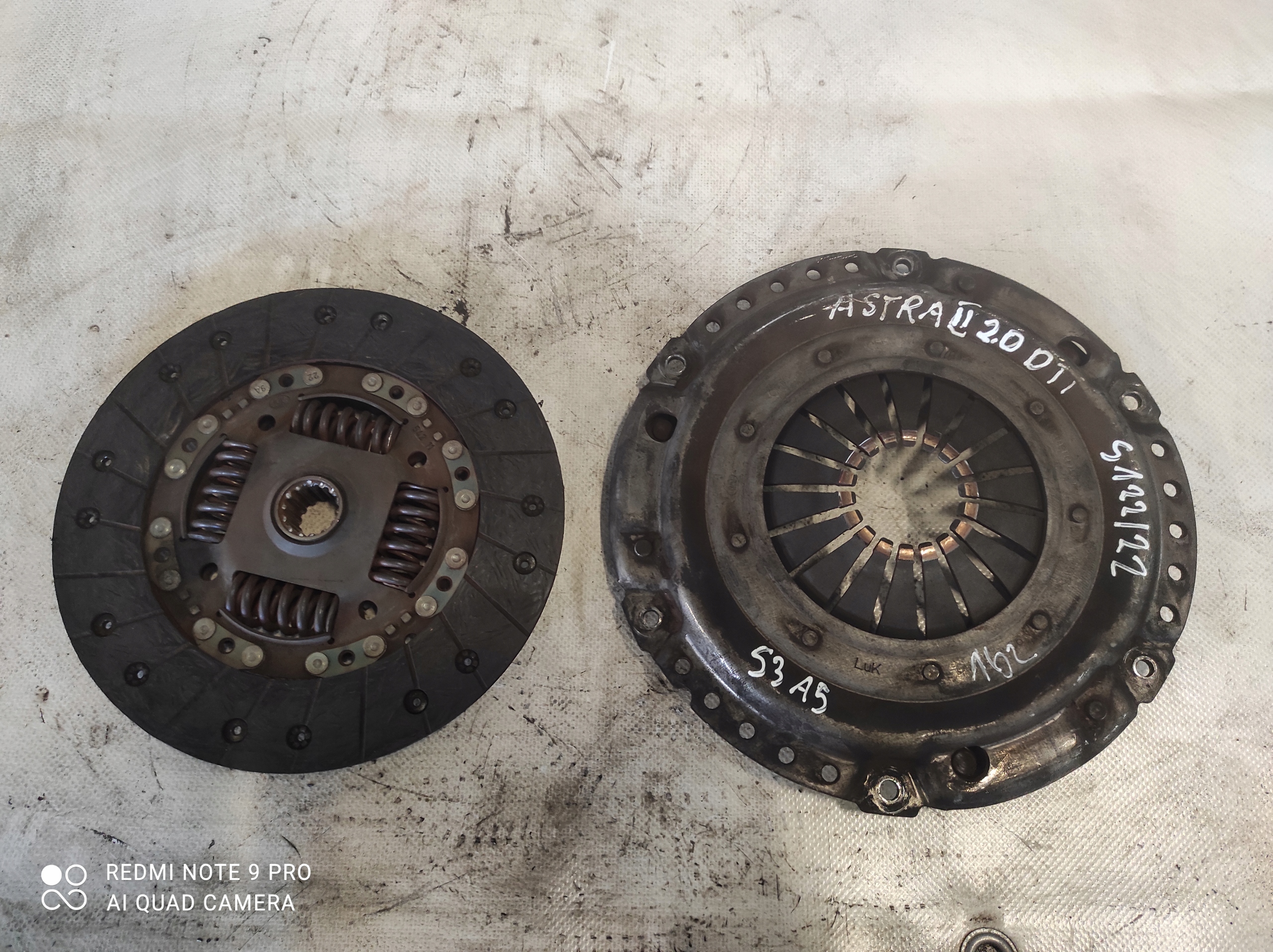 Disque Embrayage+de pression Opel Astra II G 2.0 Diesel