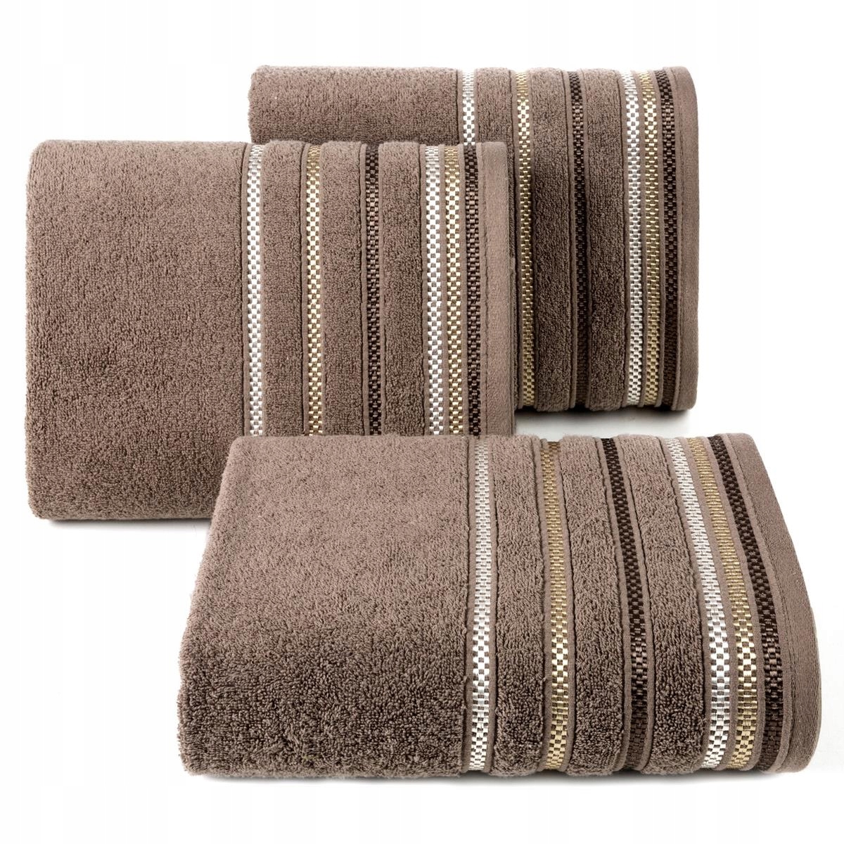 

Ręcznik bawełniany LIVIA3 50x90 Eurofirany j.brąz