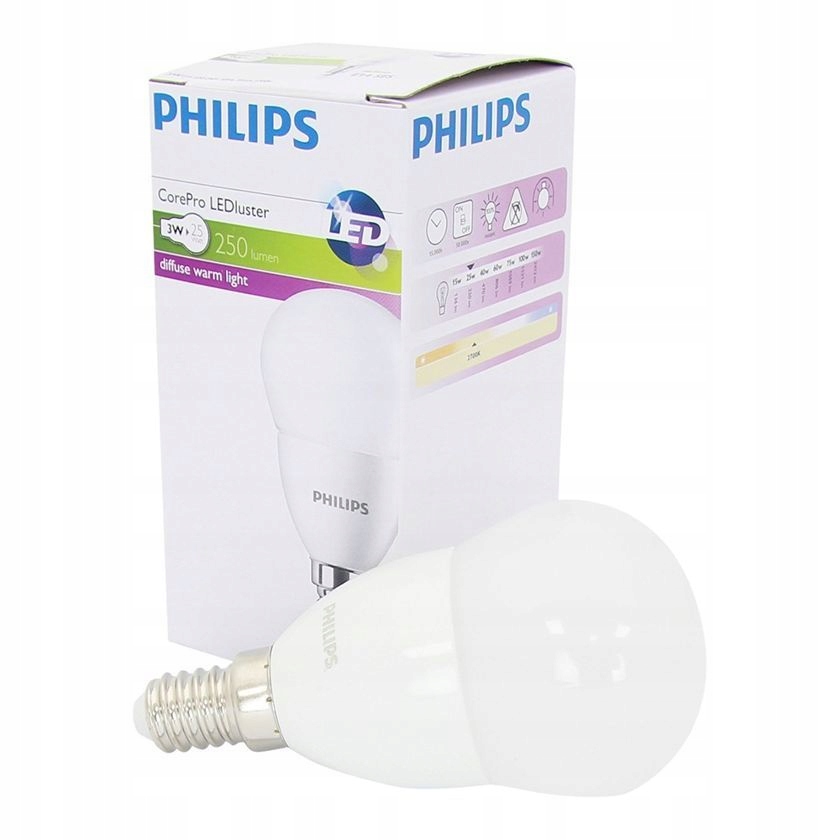 ŻARÓWKA LED E14 4W 250lm (ciepła biała) PHILIPS Marka Philips