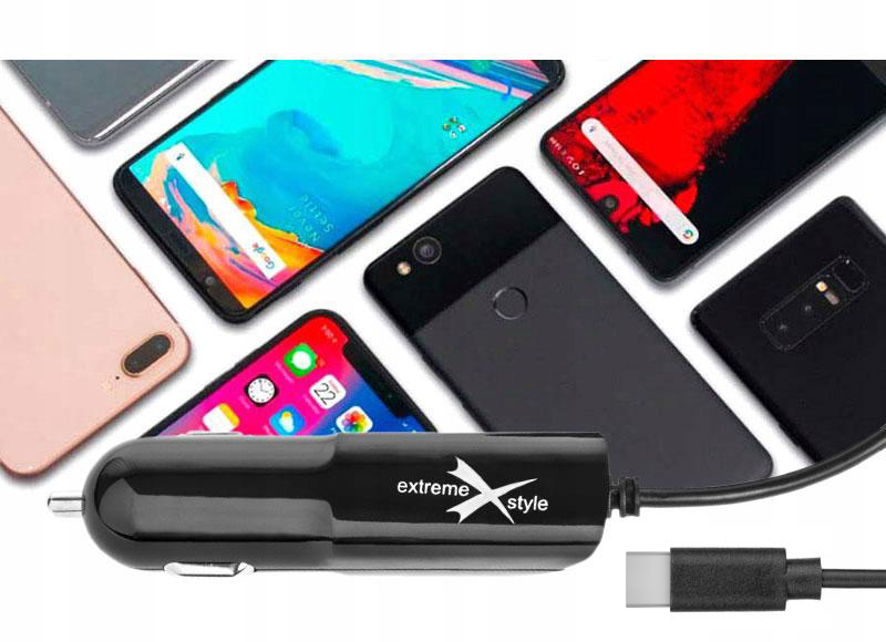 ŁADOWARKA SAMOCHODOWA – USB C – UNIWERSALNA – 2.1A Waga produktu z opakowaniem jednostkowym 0.036 kg