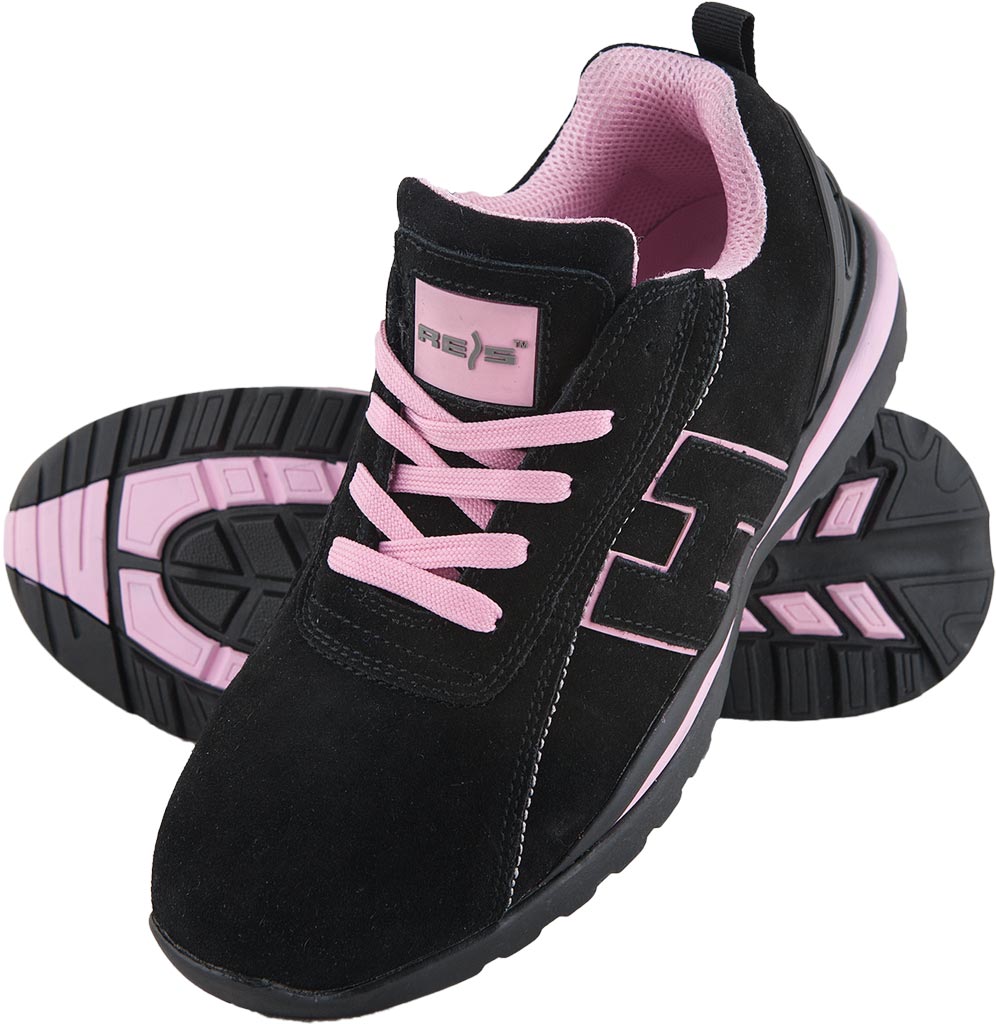 Damskie buty robocze z podnoskiem lekkie sportowe skórzane Reis r. 40