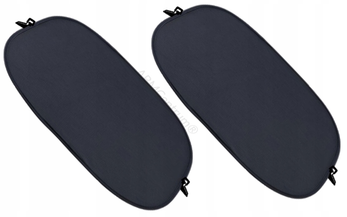 2x ZASŁONKI SAMOCHODOWE 44x36 ROLETKI CZARNE SIATKOWE PRZECIWSŁONECZNE