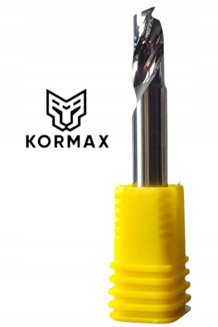 Fréza na hliník jednobřitá 6x6x12x50 1Z Cnc Kormax jedno pero ostří