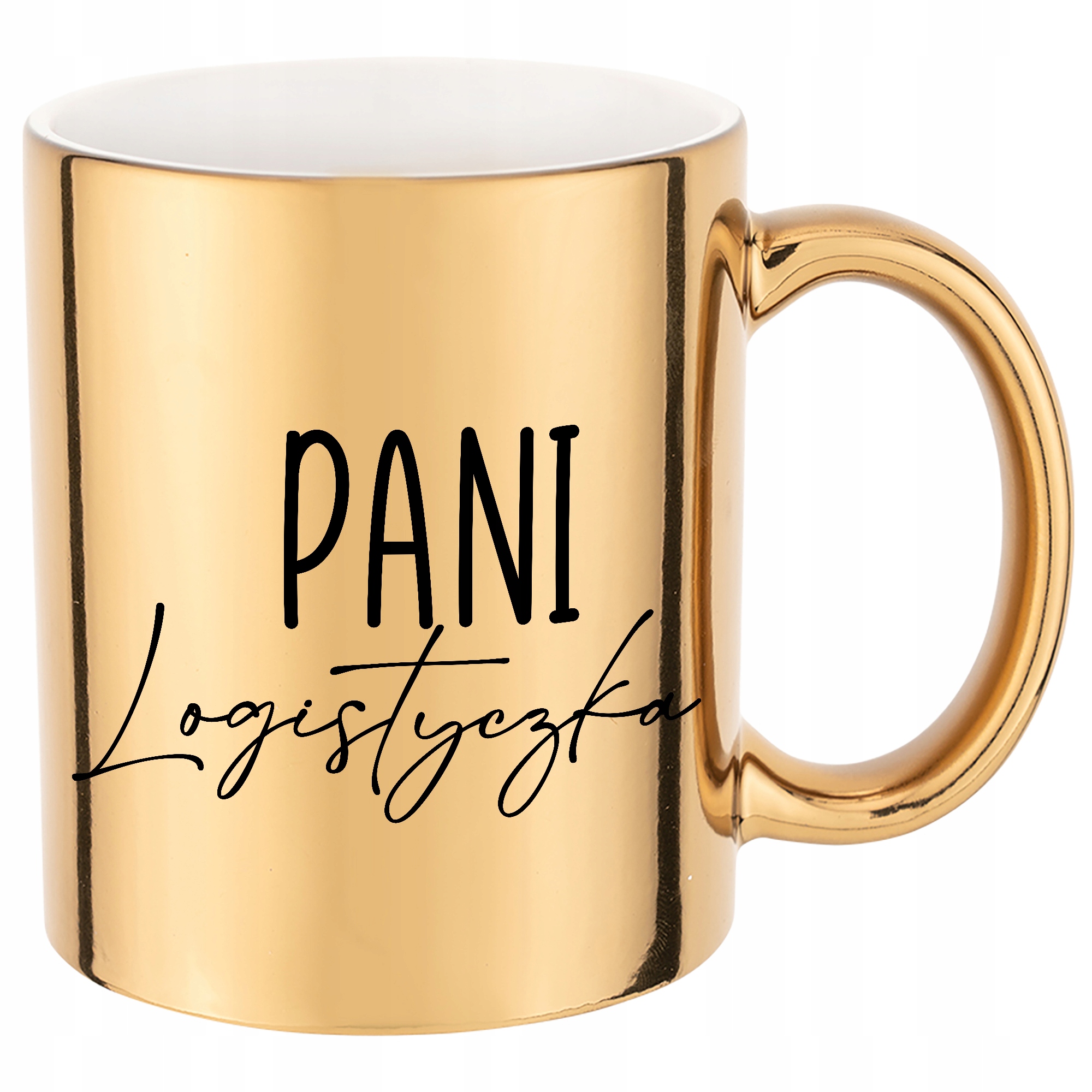 

Kubek Złoty dla Pani Logistyk Dużo Wzorów