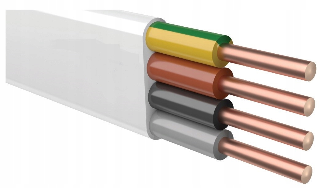 Inštalačný kábel YDYp 4x1,5 žo 450/750V 1 meter