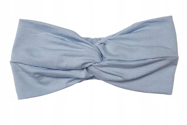 

Opaska na głowę przeplatana turban We-błękit
