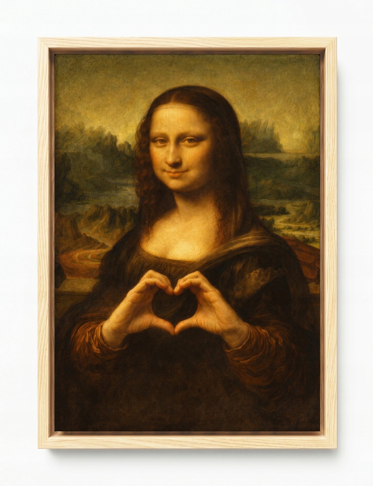 Obraz Rama American Box Mona Lisa Gioconda Humor Parodia Srdíčko 80x120