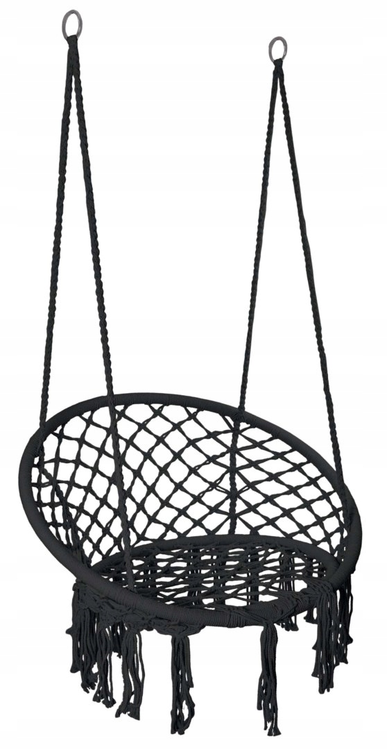 Závěsné křeslo Čapí hnízdo Togo, černá barva