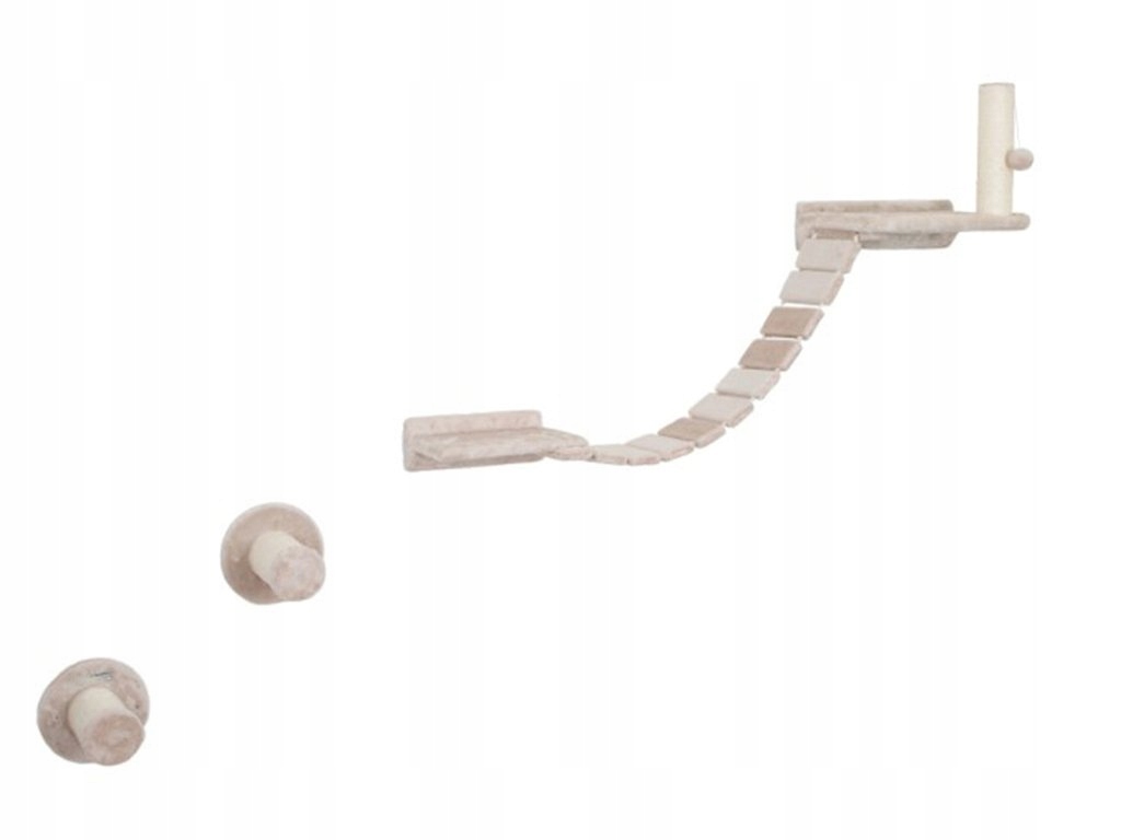 Levně Škrabadlo pro kočky Kerbl 81633 Matterhorn, sada nástěnných pater, béžová