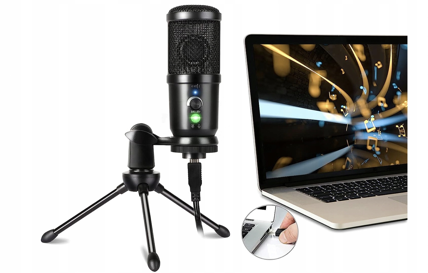 Profesjonalny mikrofon 192 kHz/24 bit Uplayteck Kod producenta B0B79CX5M9