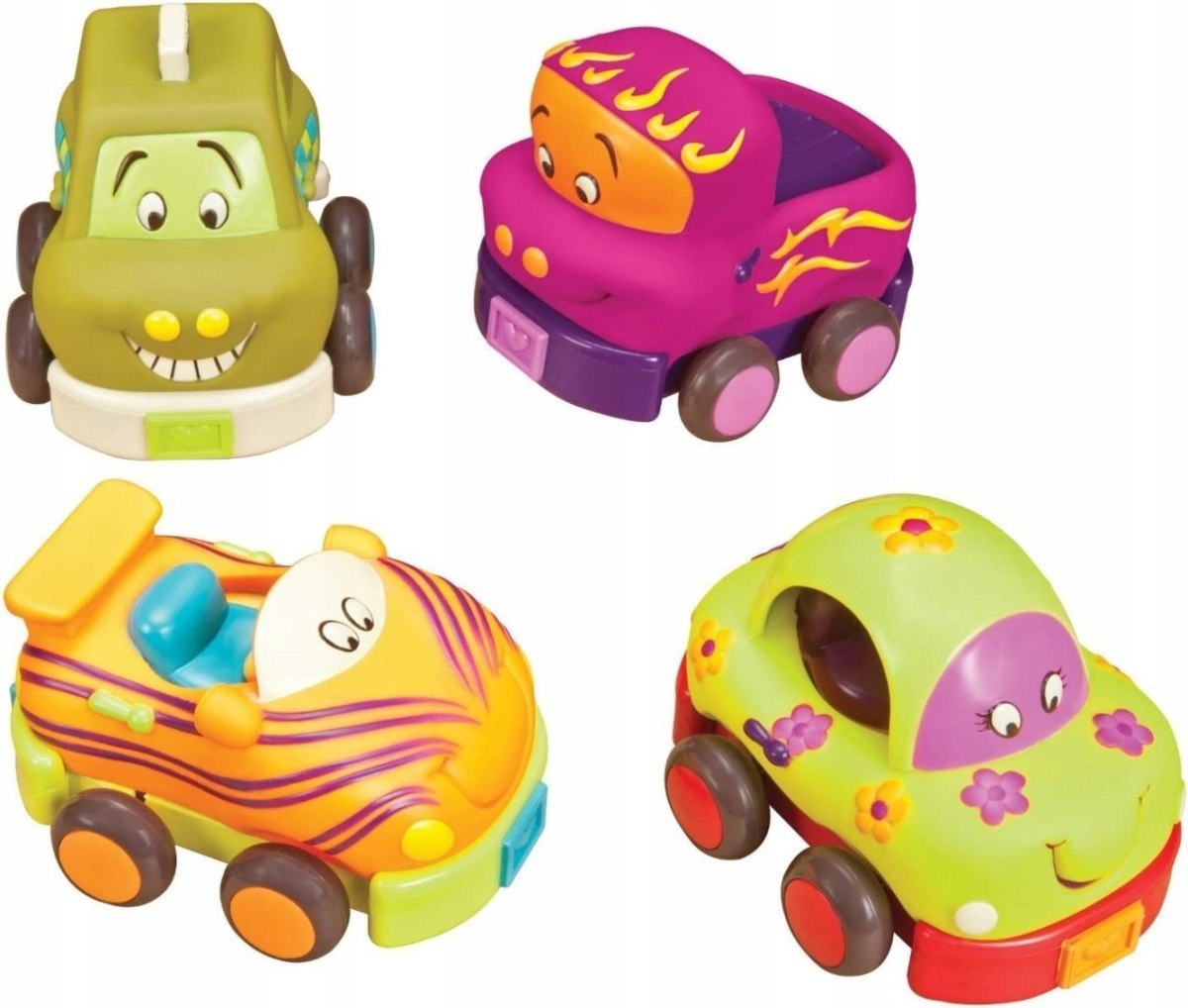 Wheeee-ls! Zestaw 4 Autek z Napędem B.Toys BX1995Z