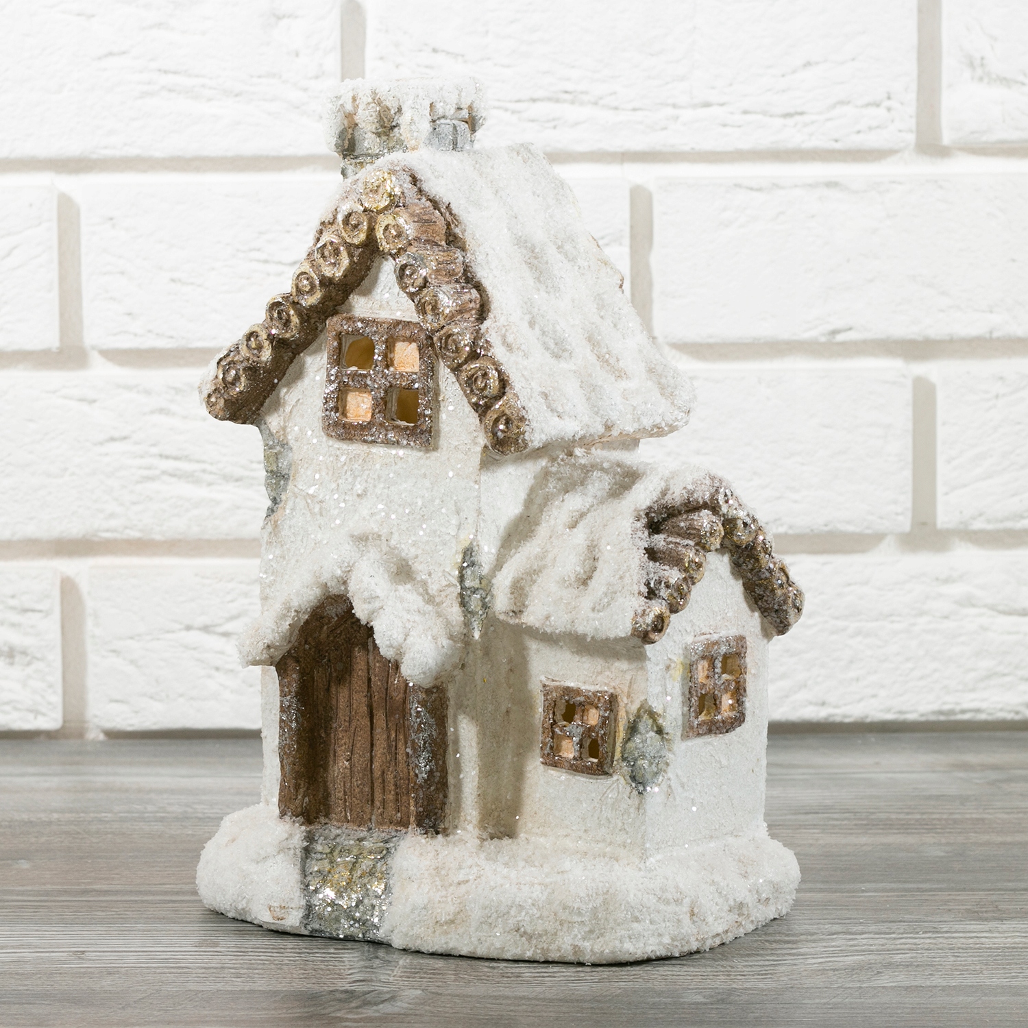 FIGURKA świąteczna DOM k. biały Kod producenta 6409