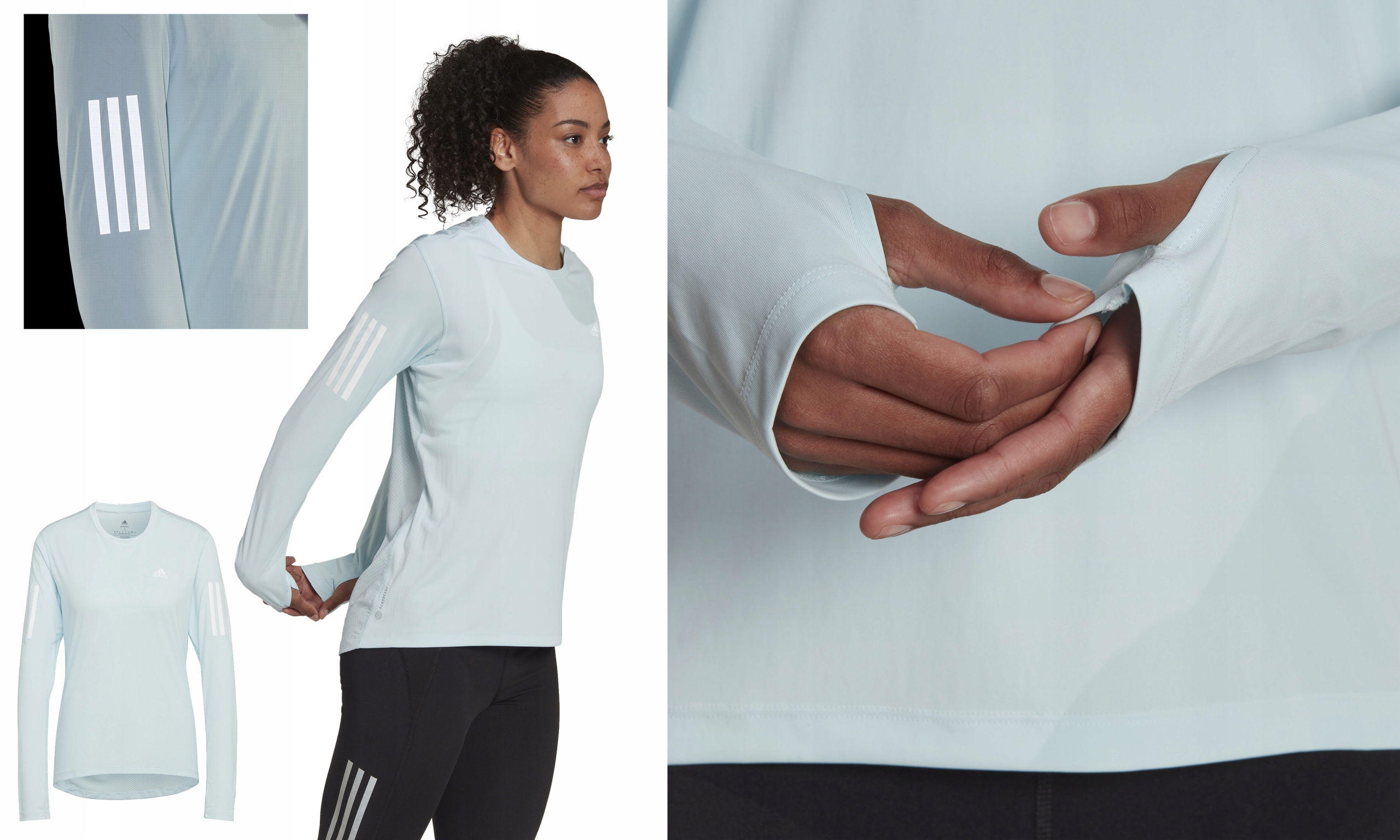 adidas Own the Run Long Sleeve Tee damska koszulka biegowa treningowa M