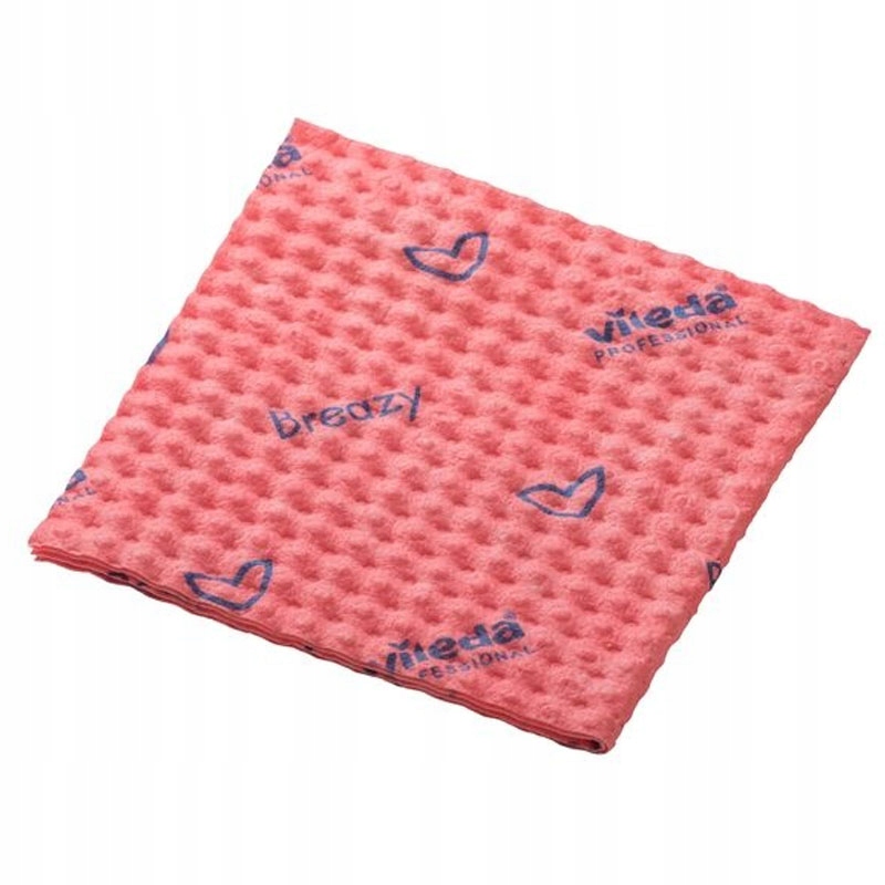 Levně Vileda Utěrka NewBreazy 25 ks 35x35 cm červená