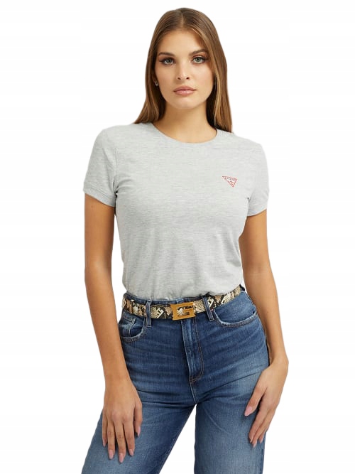 

Guess Koszulka Damska T-shirt Triangle Szara r. M