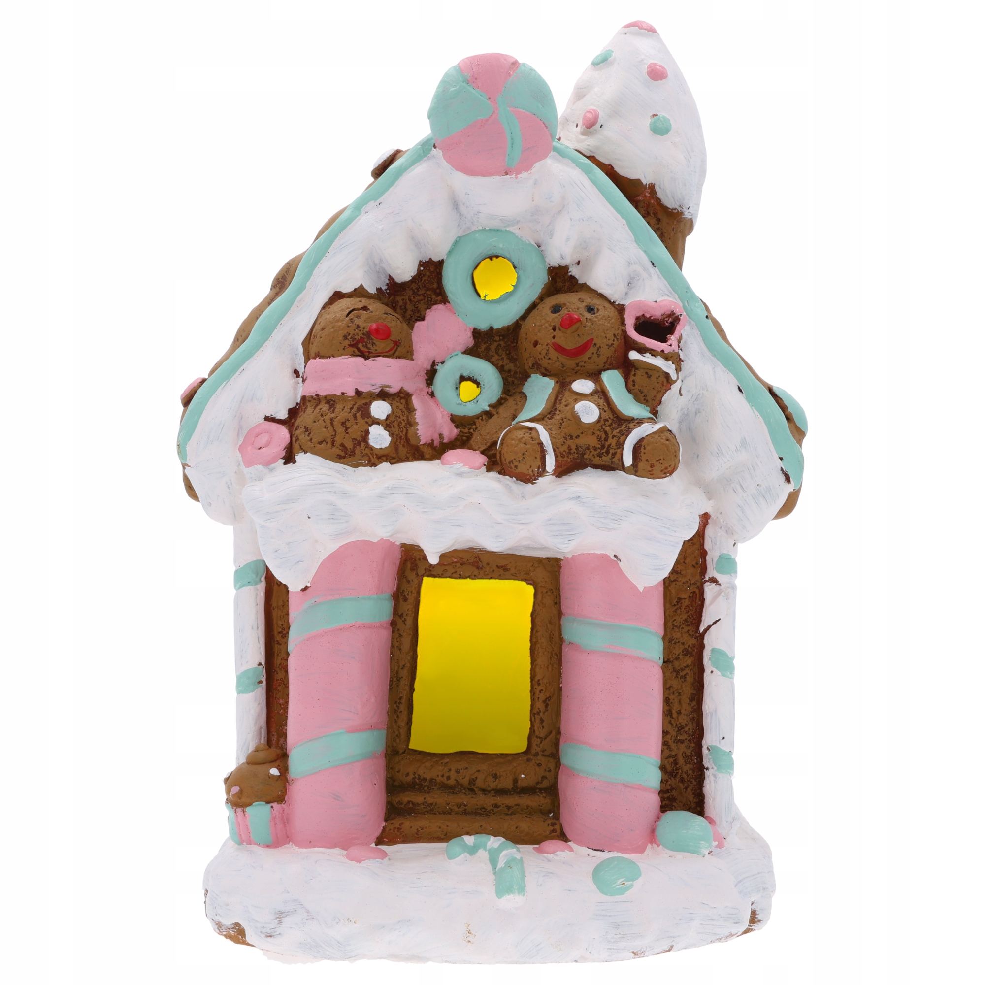 Svítící perníkový domeček na baterie, vánoční figurka, dárek pod stromeček
