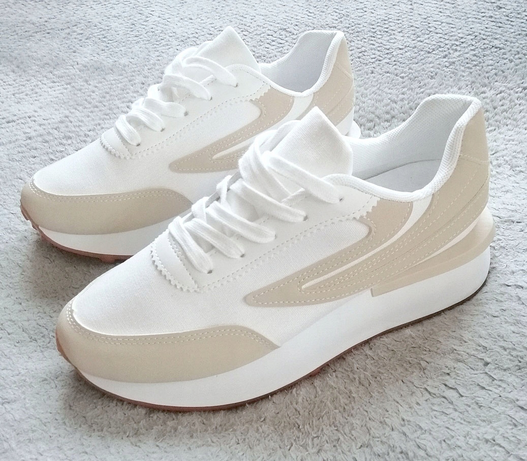 BUTY SPORTOWE DAMSKIE ADIDASY BEŻ SNEAKERSY R.40 Rozmiar 40