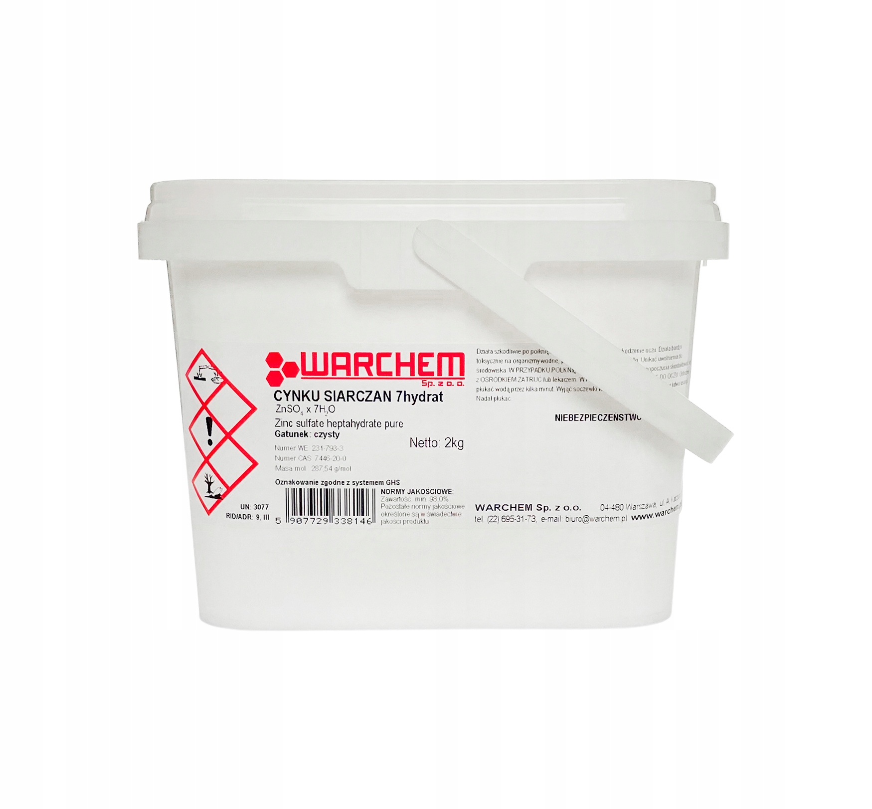 Siarczan Cynku 7hydrat czysty 2kg