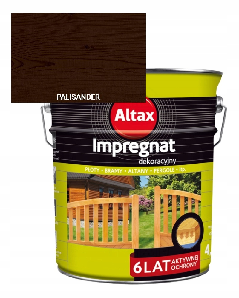 Impregnat dekoracyjny 6 lat Altax 4,5L Palisander