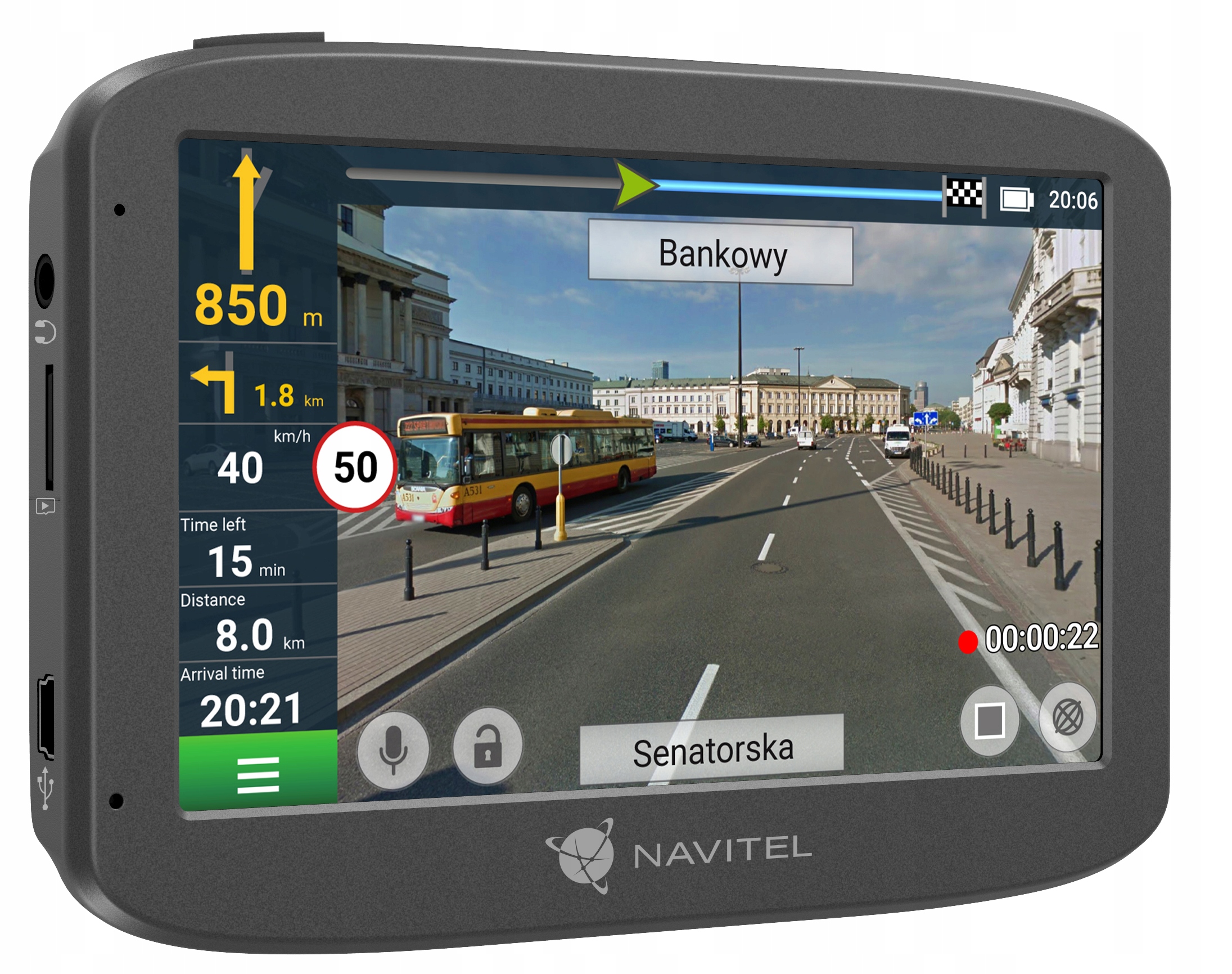 Nawigacja Wideorejestrator NAVITEL RE 5 kamera Type Car