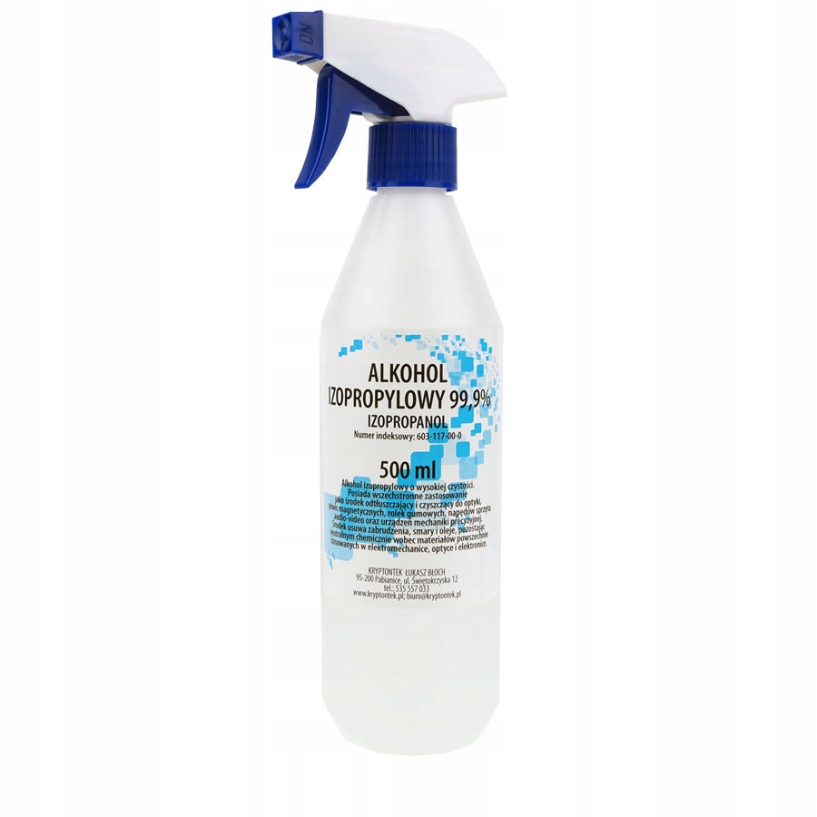 

Alkohol izopropylowy 500ml ze spryskiwaczem Ipa