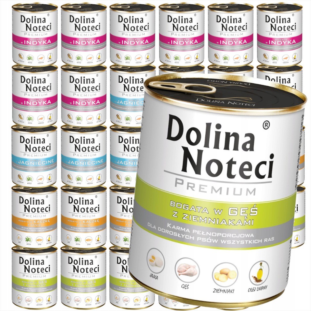 Dolina Noteci Premim Mix 4 příchutí Krmivo Vlhké pro psa 30x800g