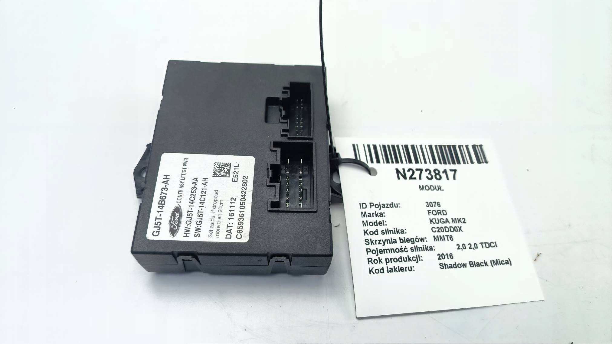 Module du capot GJ5T-14B673-AH FORD KUGA MK2
