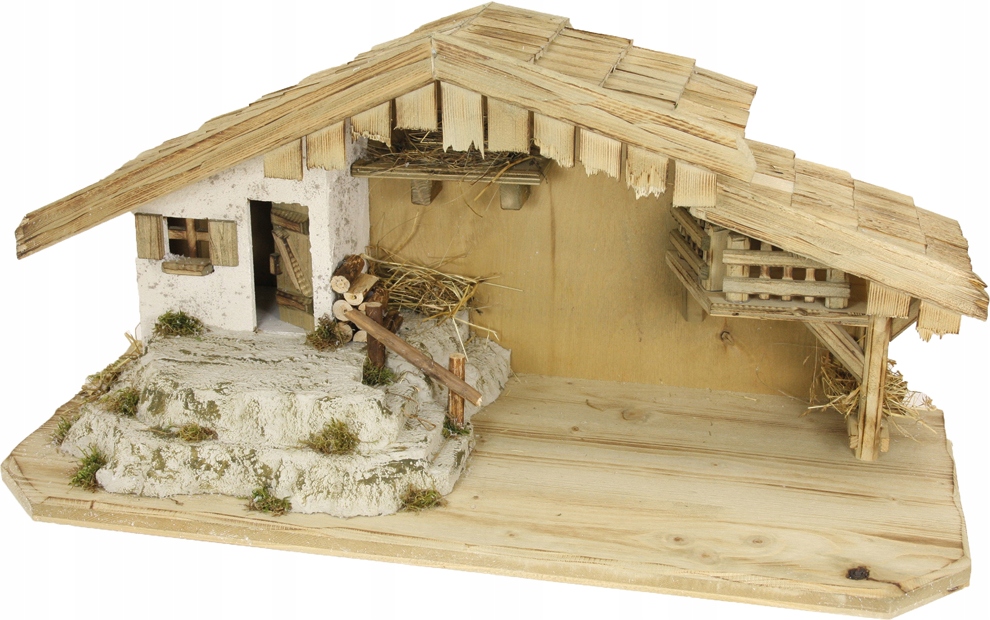 Vianočný Betlehem 70x30x34 cm na figy 10-12 cm