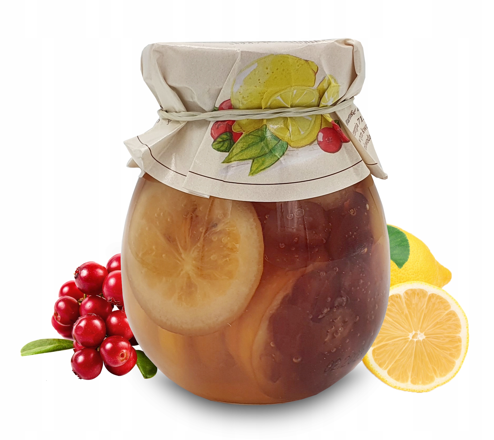 CYTRYNY W SYROPIE Z ŻURAWINĄ CYTRYNA ŻURAWINA