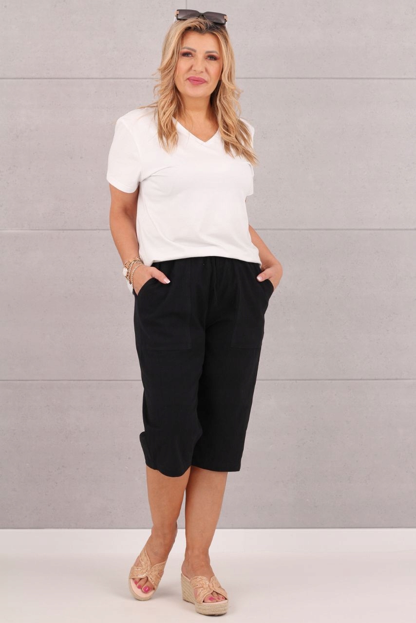 SPODNIE RYBACZKI DUŻE ROZMIARY BAWEŁNIANE NA GUMCE LUŹNE OVERSIZE Płeć kobieta