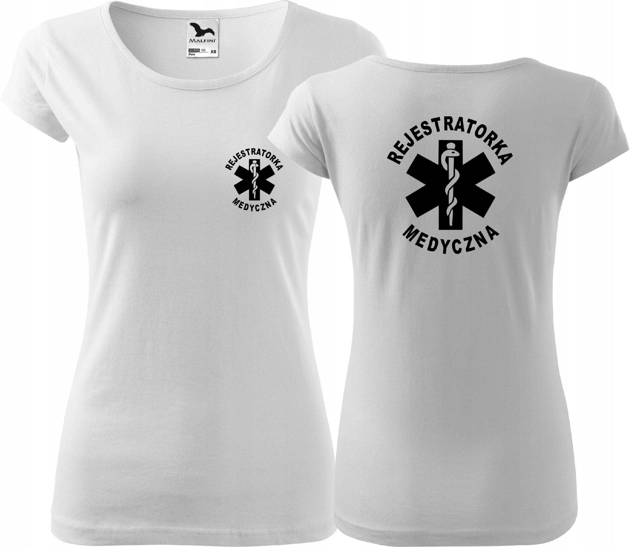 

Koszulka damska Pure Rejestratorka Medyczna Biały
