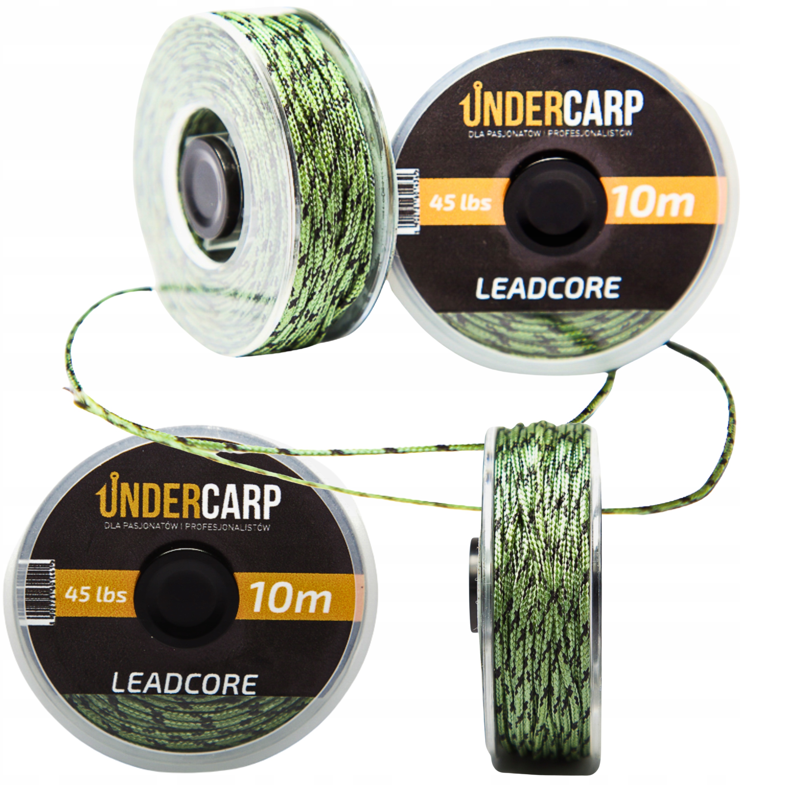 UnderCarp Leadcore 10m/45lbs – Zielony