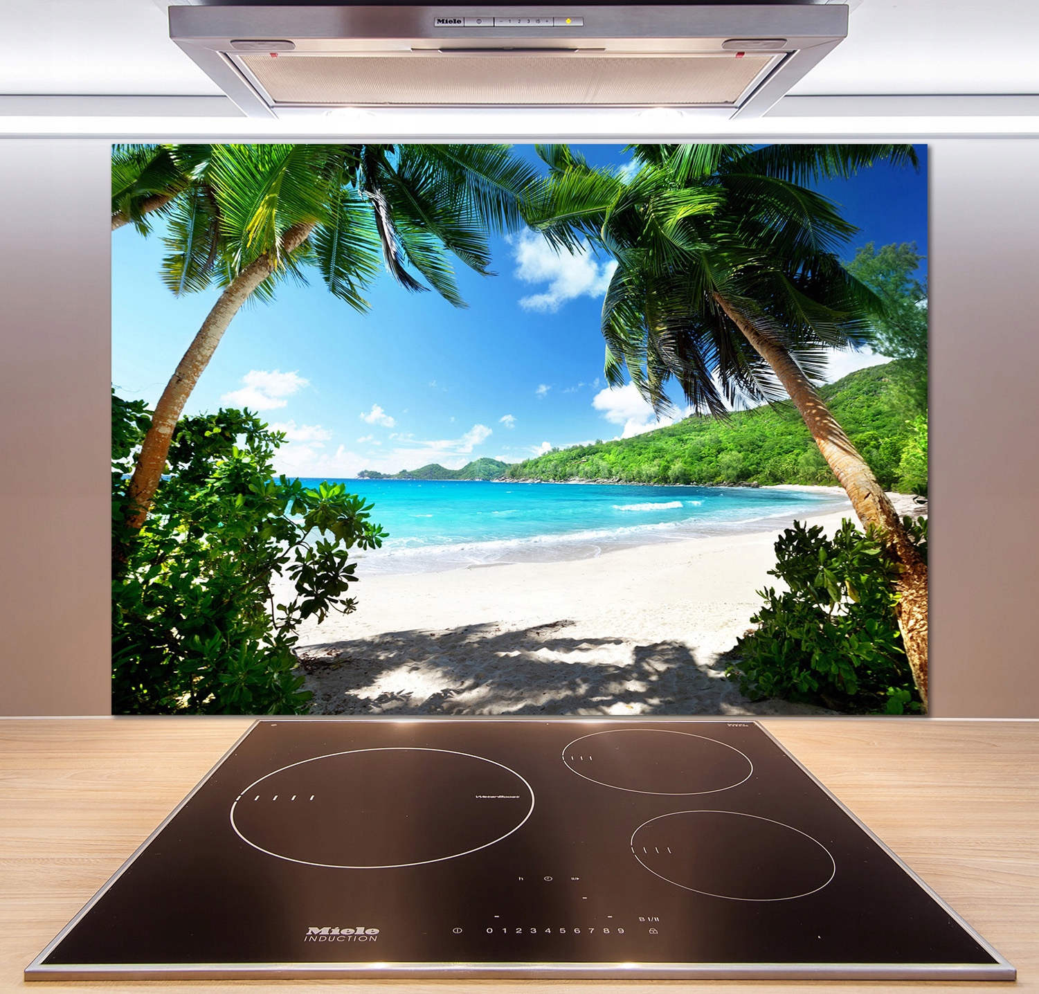 

Panel do kuchni Seszele plaża 100x70 cm + Klej