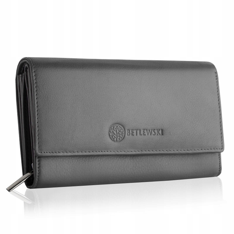 

Betlewski duży portfel damski skórzany pojemny XXL