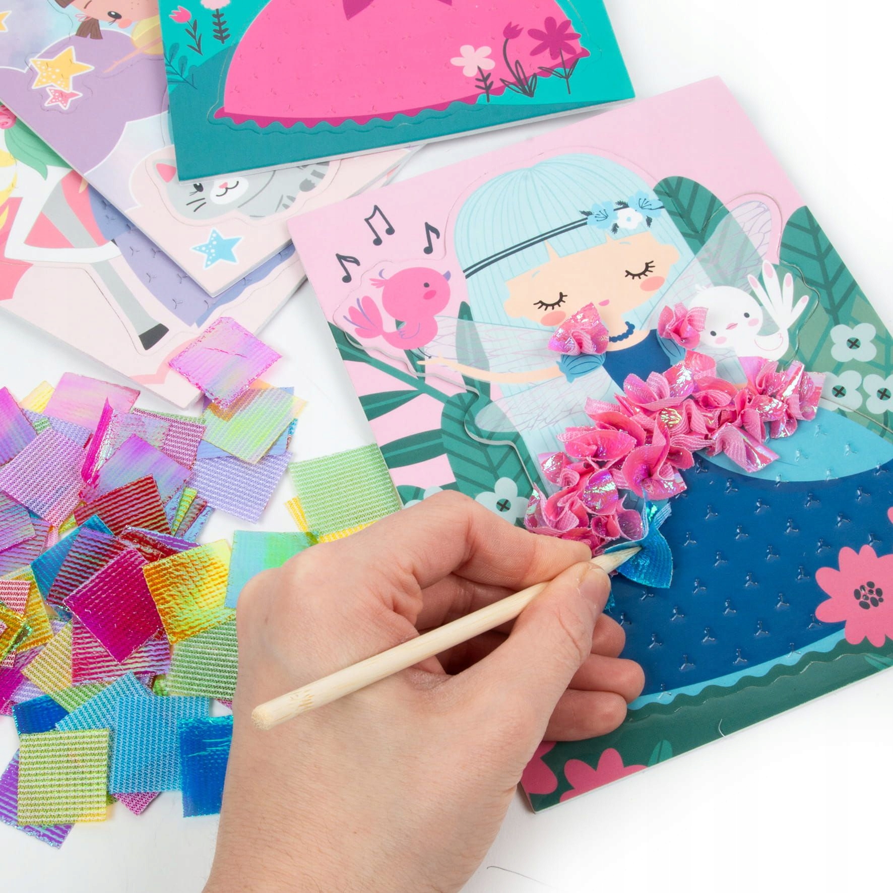 STYLISTKA ZESTAW KREATYWNY MAGICZNY ŚWIAT MODY KIDEA SZABLONY Z WRÓŻKAMI Marka Kidea