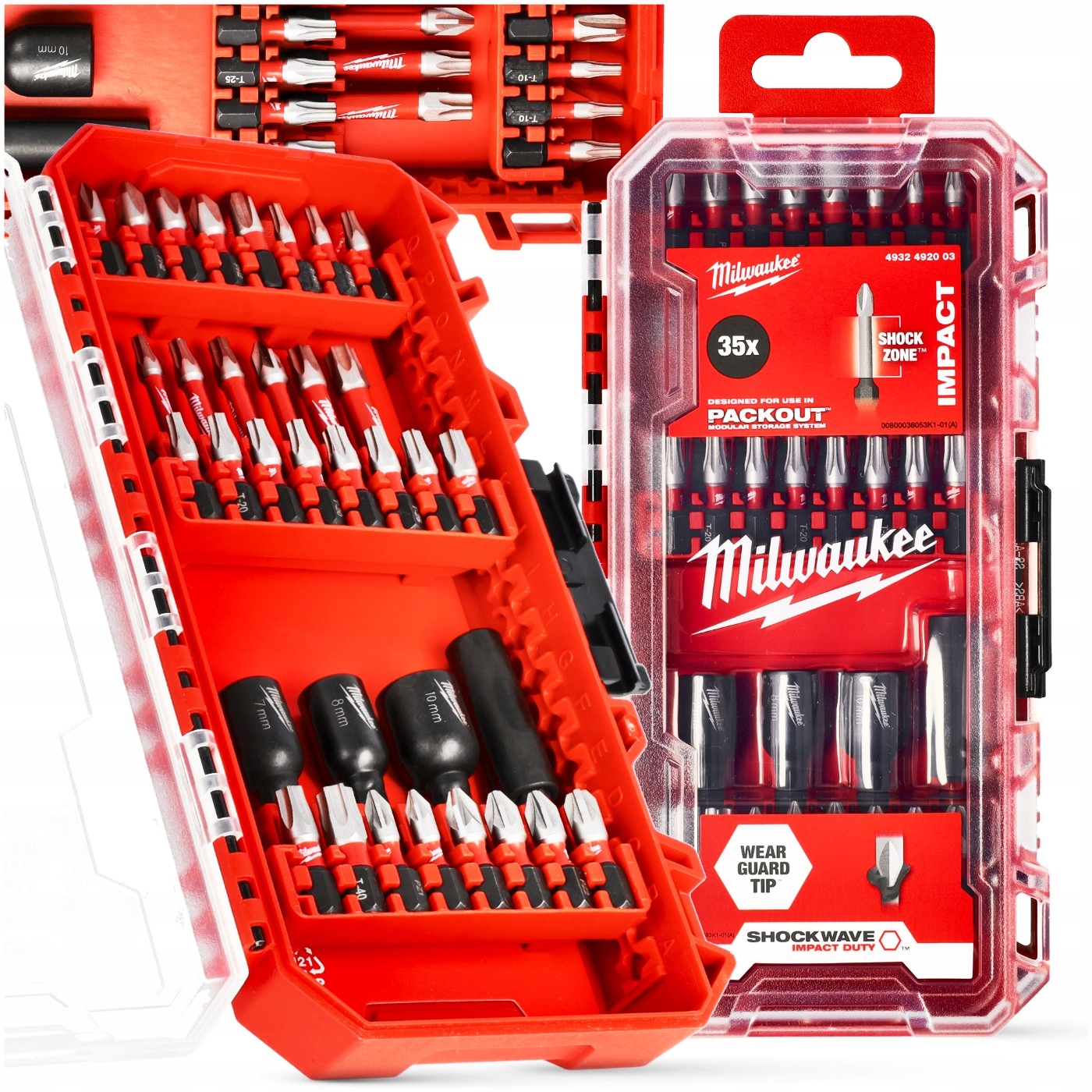 Sada úderových bitů Milwaukee Shockwave Impact Duty 35 ks pro šroubovák
