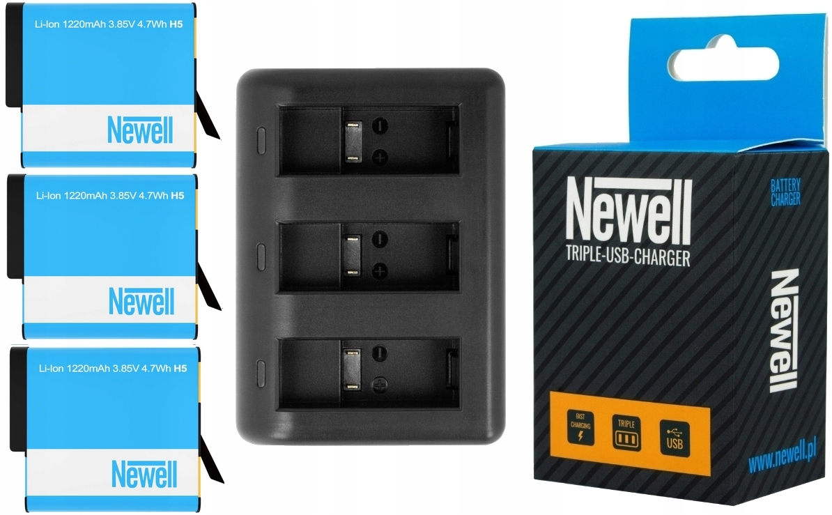 

Ładowarka + 3x Bateria AHDBT-501 do GoPro Hero 7