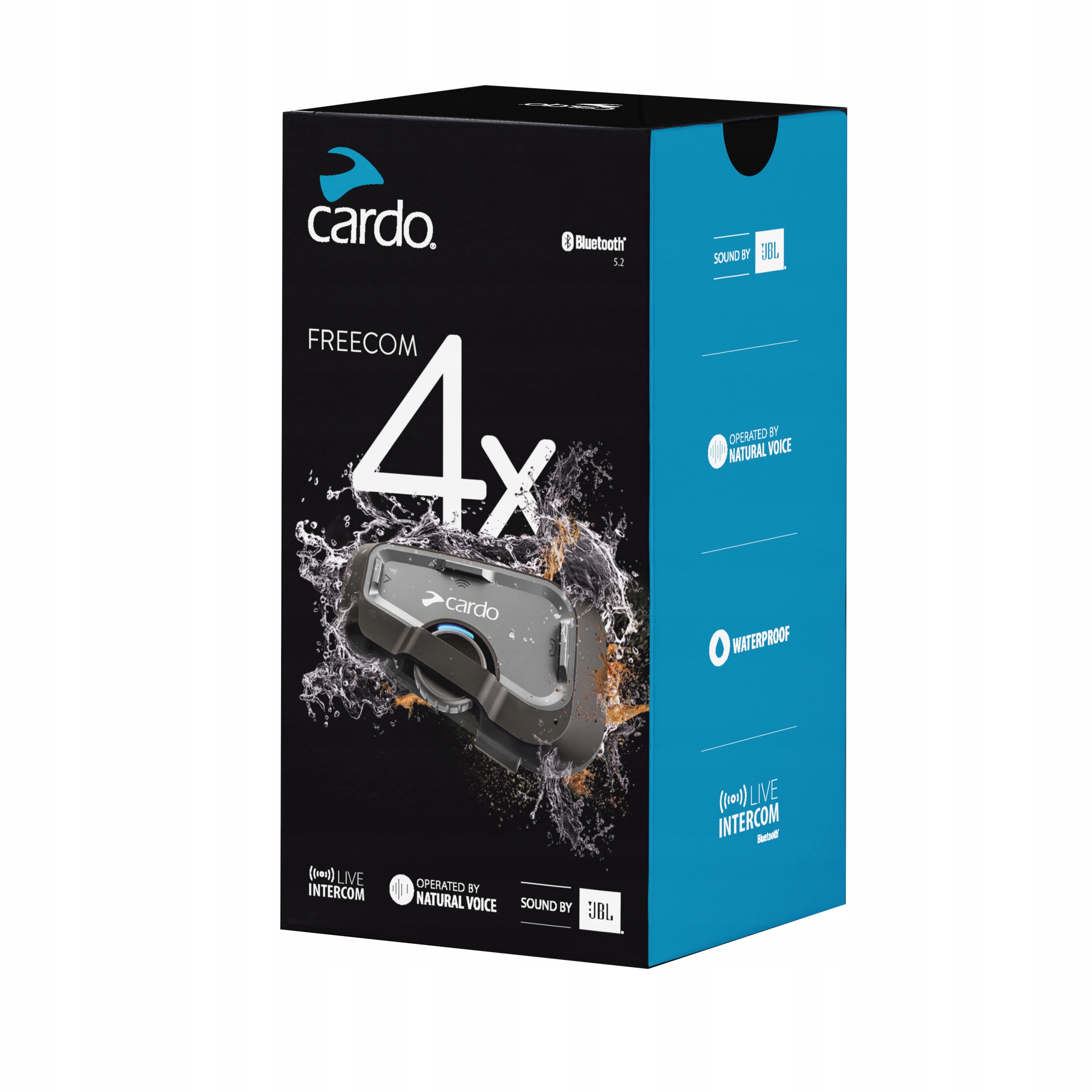 INTERKOM MOTOCYKLOWY CARDO FREECOM 4X 1 ZESTAW JBL + PROSTOWNIK AKUMULATORA Model FREECOM 4X SINGLE