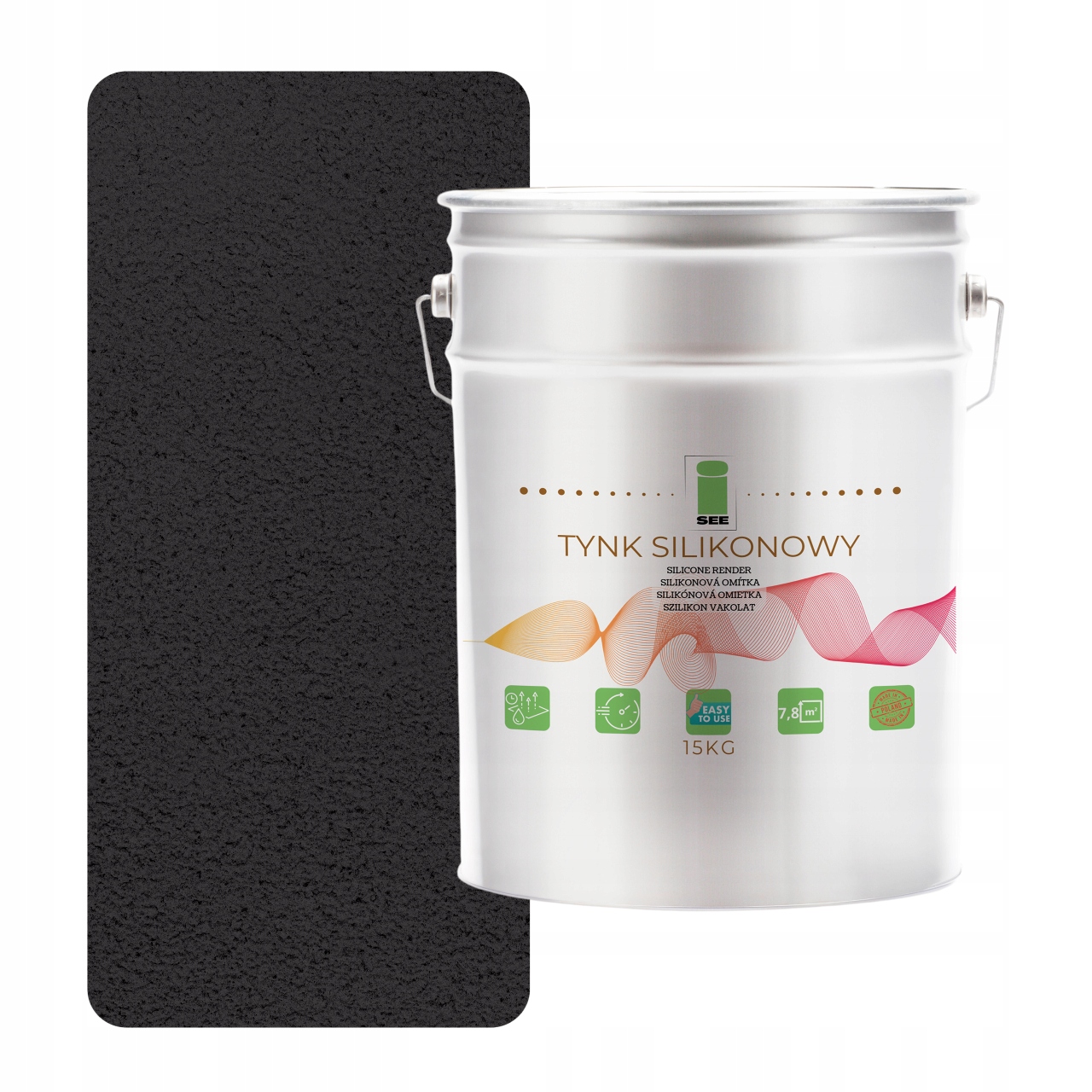 Silikonová Černá Fasádní Vnější Omítka 1.0 MM Premium 15 Kg