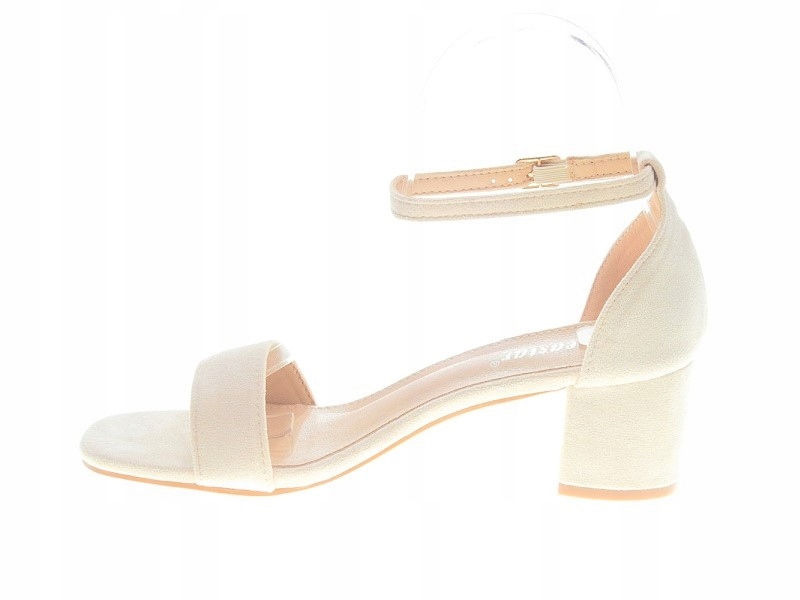 ZAMSZOWE SANDAŁKI SŁUPEK SK80 Beige r.39