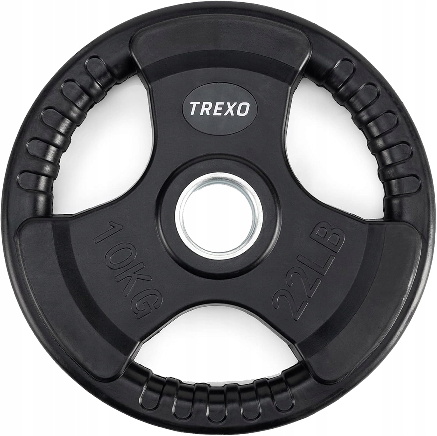Zátěž Xtrexo litinová pogumovaná 50 mm talíř 10 kg