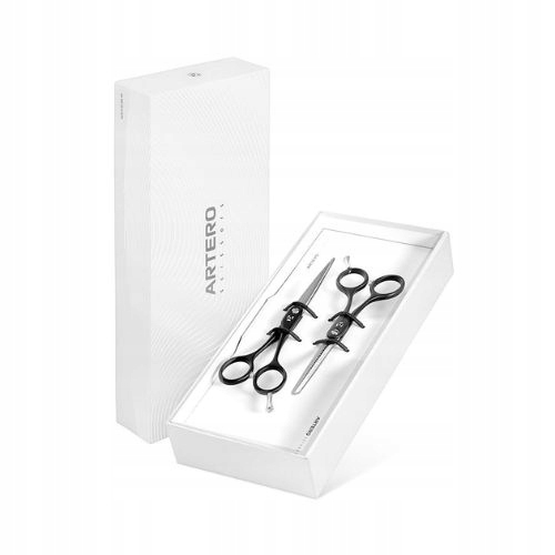 Set Sada kadeřnické nůžky degustace Black Symetric 5,5' Artero