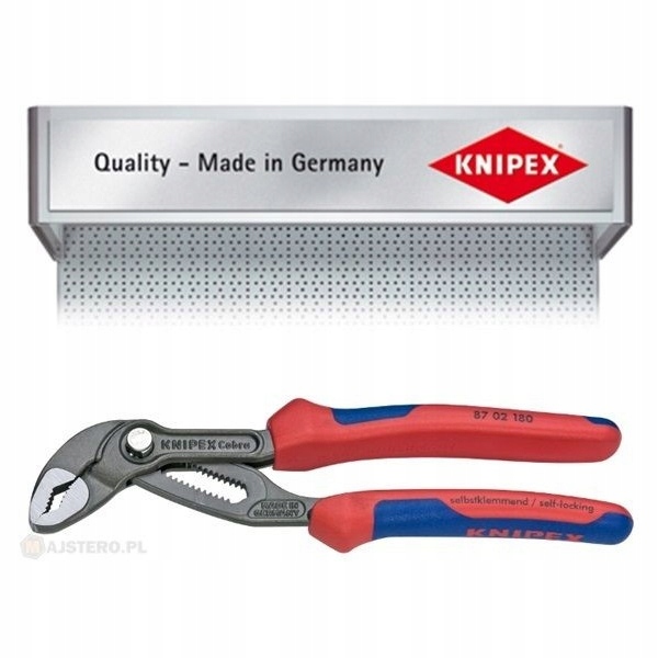 Nastavitelné kleště na trubky a profily Knipex Cobra 87 02 180-250-300
