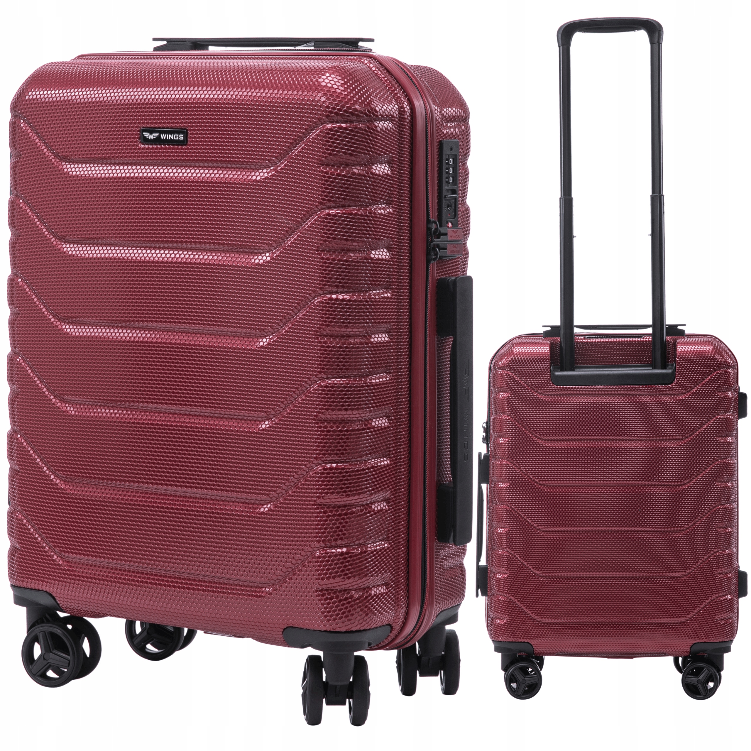 Malý příruční kufr se 4 kolečky Wings Kabinové zavazadlo do letadla Ryanair