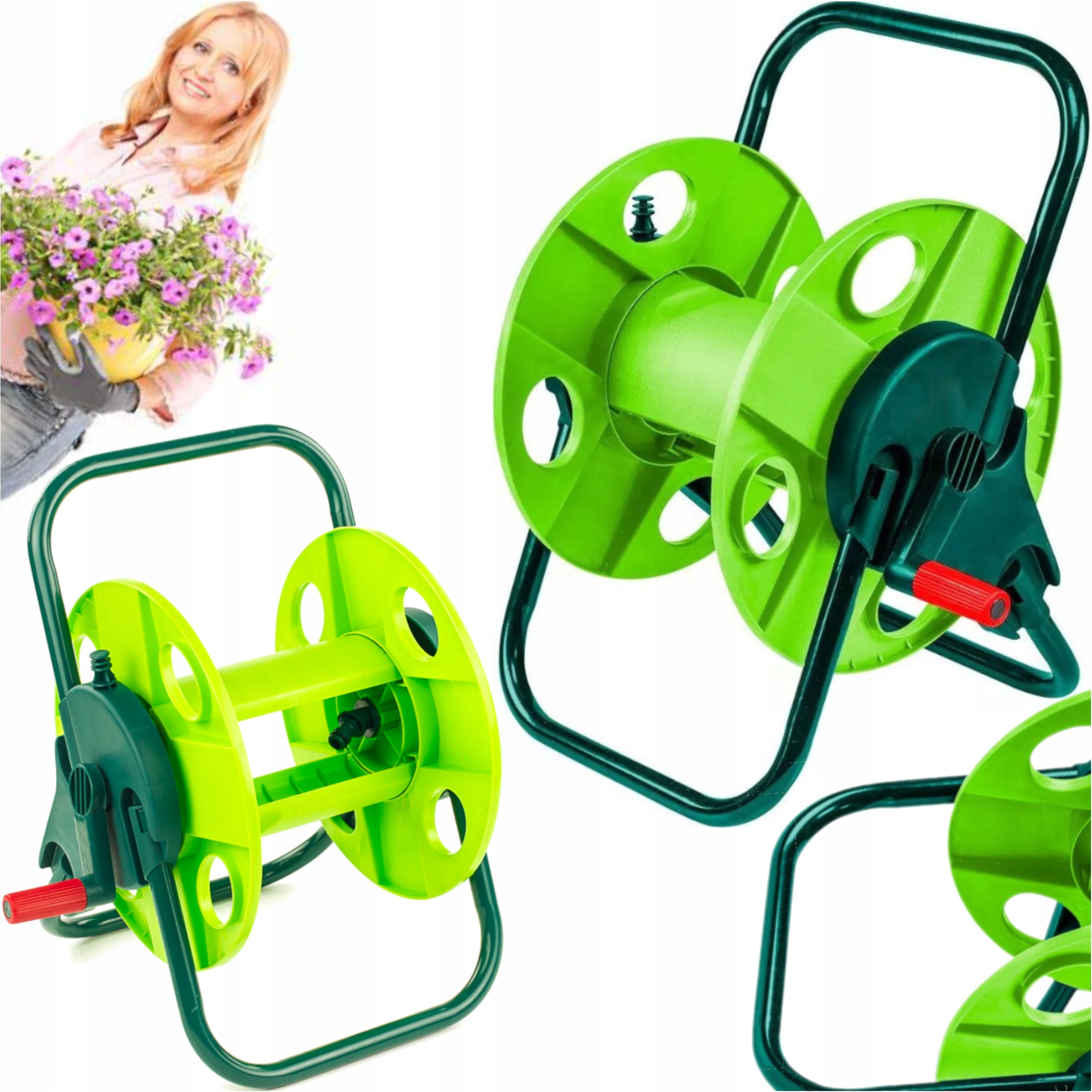 Buben Na Zahradní Hadici Stojan Navíječ S Pevnou Rukojetí A Klikou